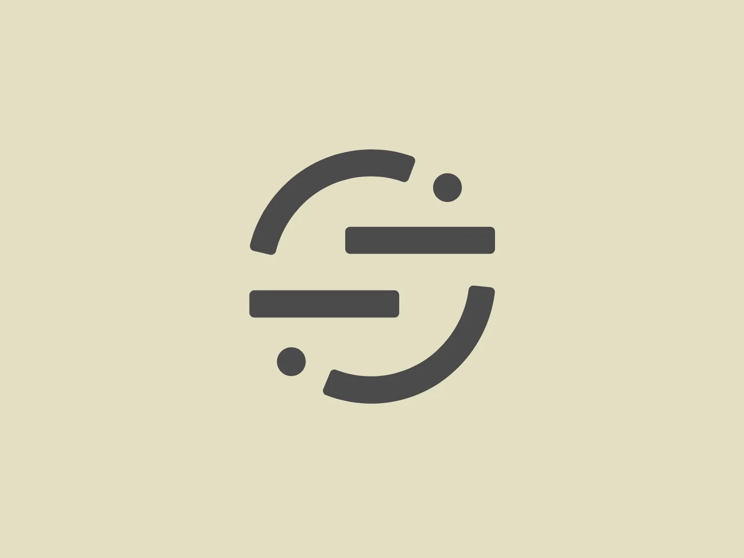The Segment logo showcases an abstract, modern design with stylized linear elements forming a circular shape, creating a dynamic and tech-oriented aesthetic. The use of lines with varying lengths and circular dots suggests rotation or motion. The logo is characterized by a soft, muted shade of green, contributing to a fresh and contemporary vibe.