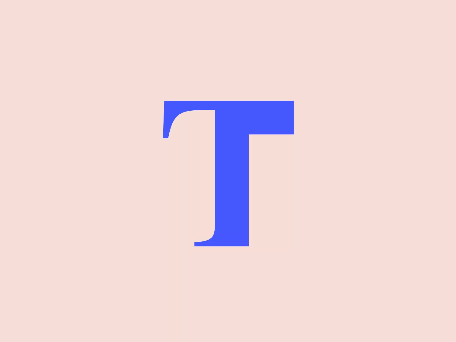 The Tulane School of Architecture's logo includes a bold, uppercase letter 'T' with sharp, straight edges, giving it a modern and clean appearance. The letter is in a vivid shade of blue, which pops out against a light background owing to its saturation. There are no additional embellishments or icons, emphasizing minimalism and straightforwardness. The 'T' has a geometric quality, with precise lines and angles, contributing to a professional and contemporary vibe.